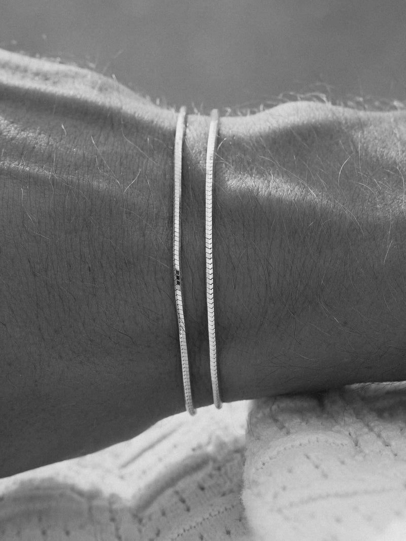 Octangle Chain Bracelet worn