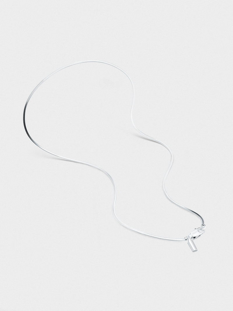 Octangle Chain Necklace in Silver