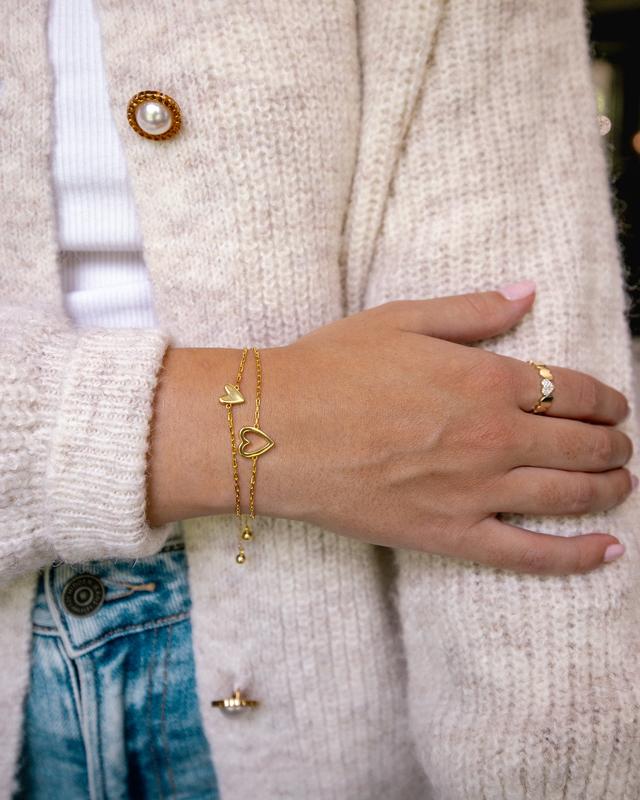 Moeder & Dochter Hartjes Armbanden