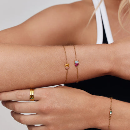Forever Duo Geboortesteen Armband
