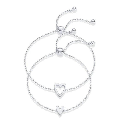 Moeder & Dochter Hartjes Armbanden