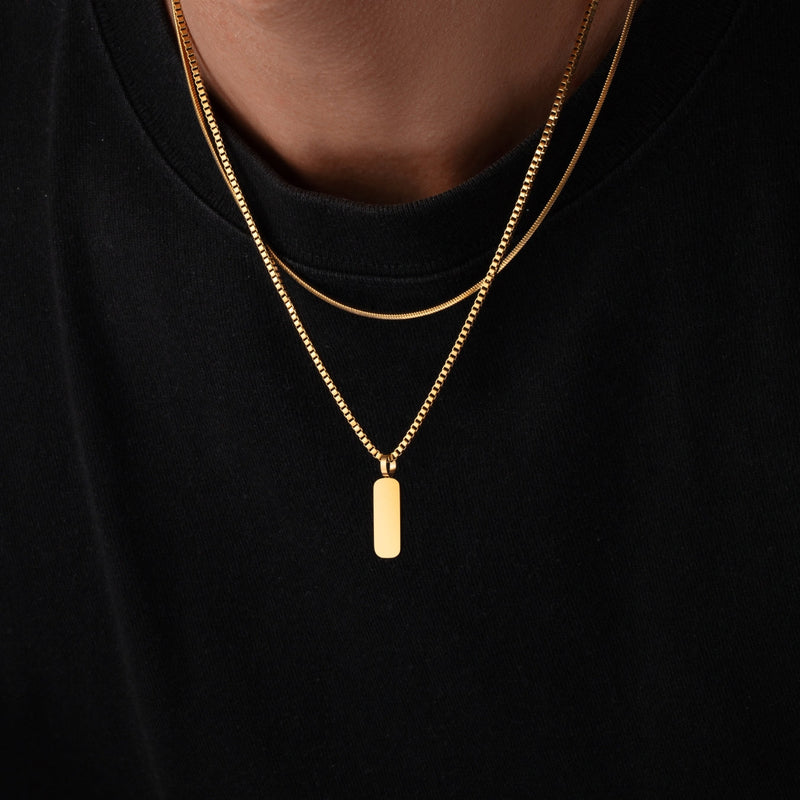 Apollo Pendant Necklace Duo worn lifestyle