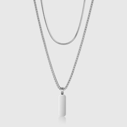 Apollo Pendant Necklace Duo silver pendant detail