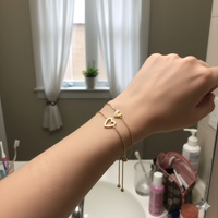 Klantfoto moeder-dochter hartjes armband