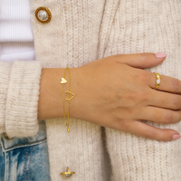 Klantfoto moeder-dochter hartjes armband