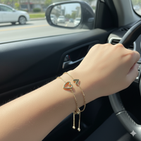 Klantfoto moeder-dochter hartjes armband