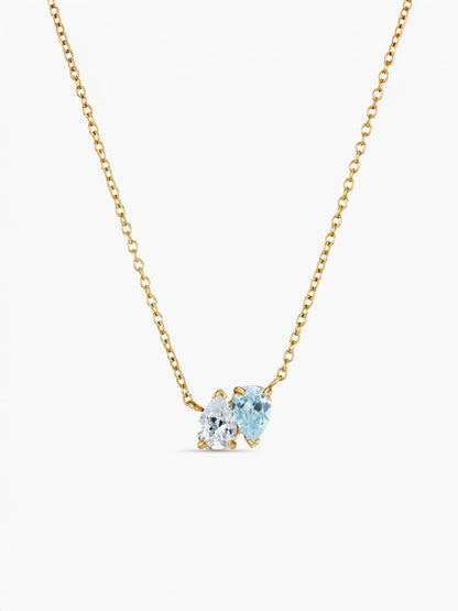 Goud roze blauw