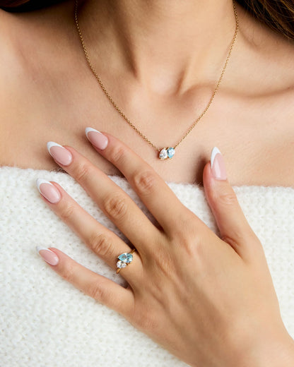 Gouden ketting met ring