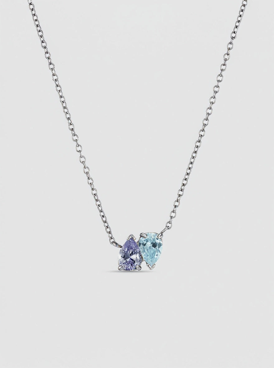 Zilver lavendel blauw