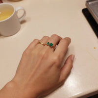 Klantfoto duo geboortesteen ring