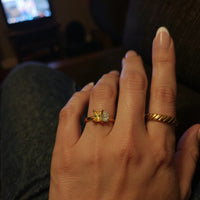 Klantfoto duo geboortesteen ring