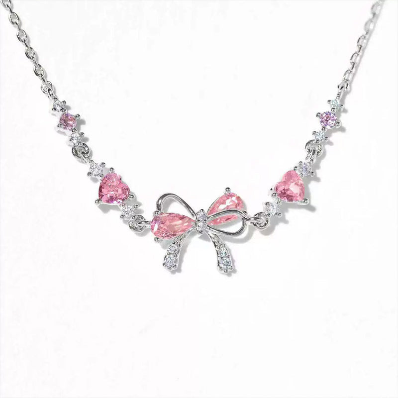 Silver bow bracelet