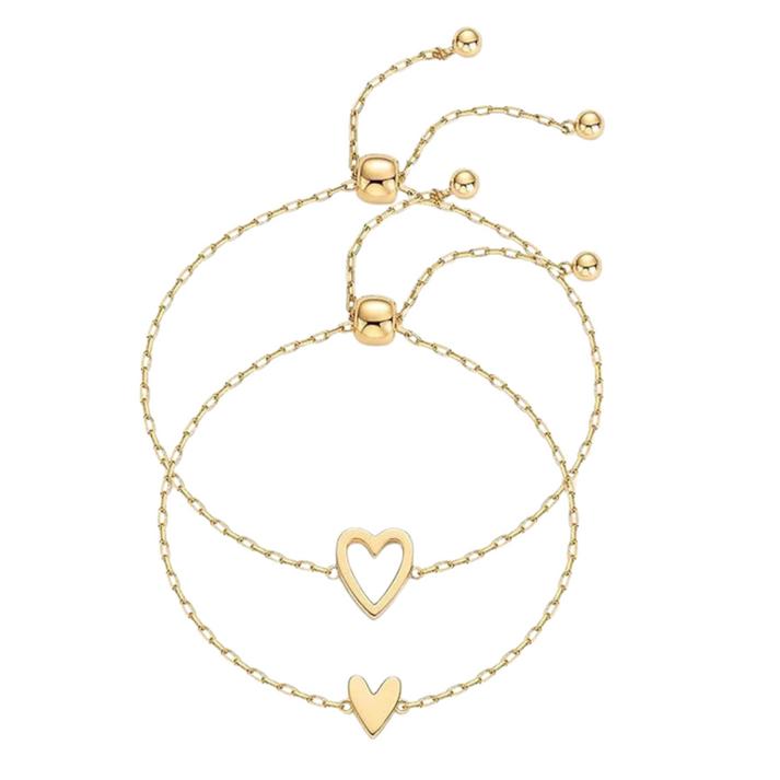 Moeder & Dochter Hartjes Armbanden