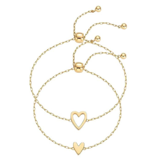 Moeder & Dochter Hartjes Armbanden