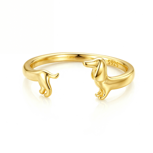 Teckel Wrap Ring in gold