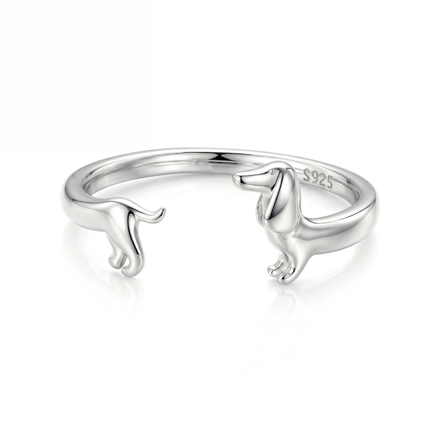 Teckel Wrap Ring in silver