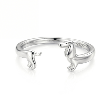 Teckel Wrap Ring in silver