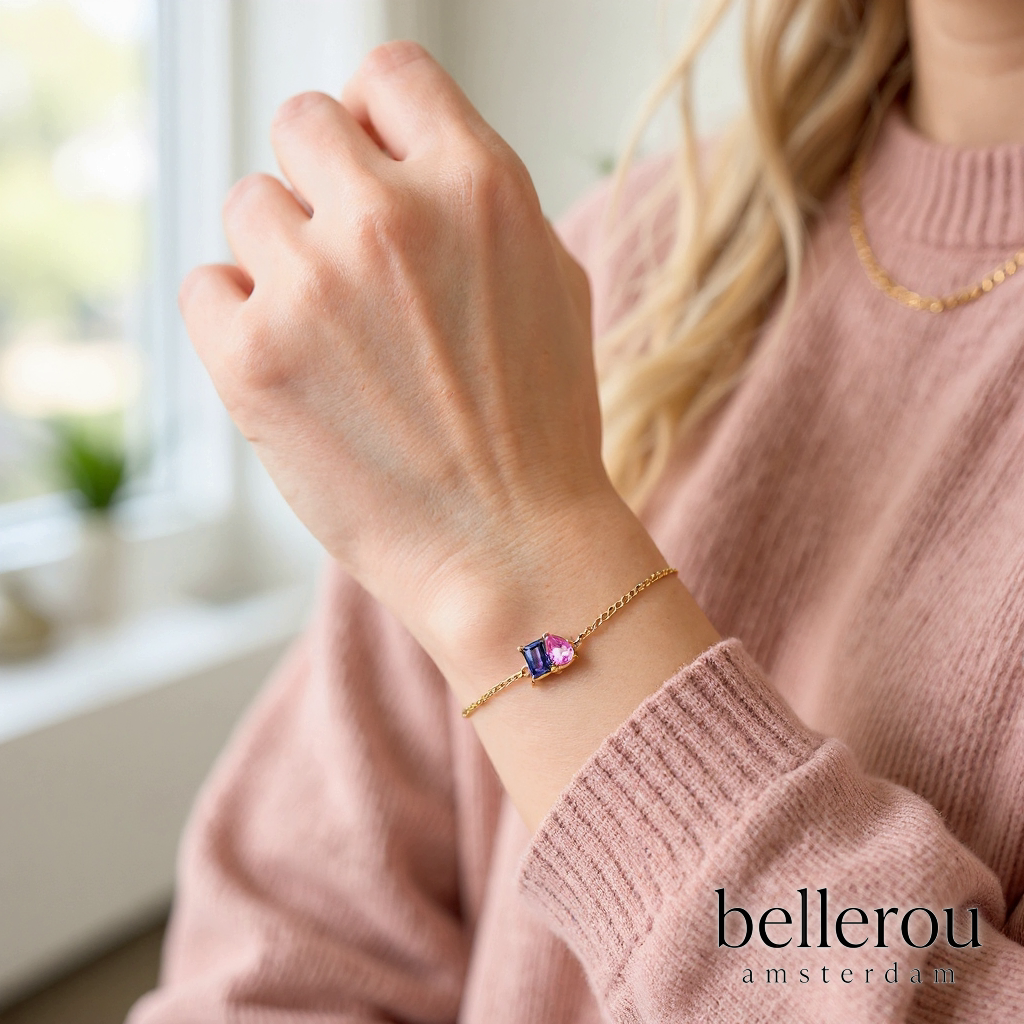 Forever Duo Geboortesteen Armband