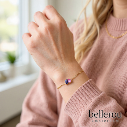 Forever Duo Geboortesteen Armband