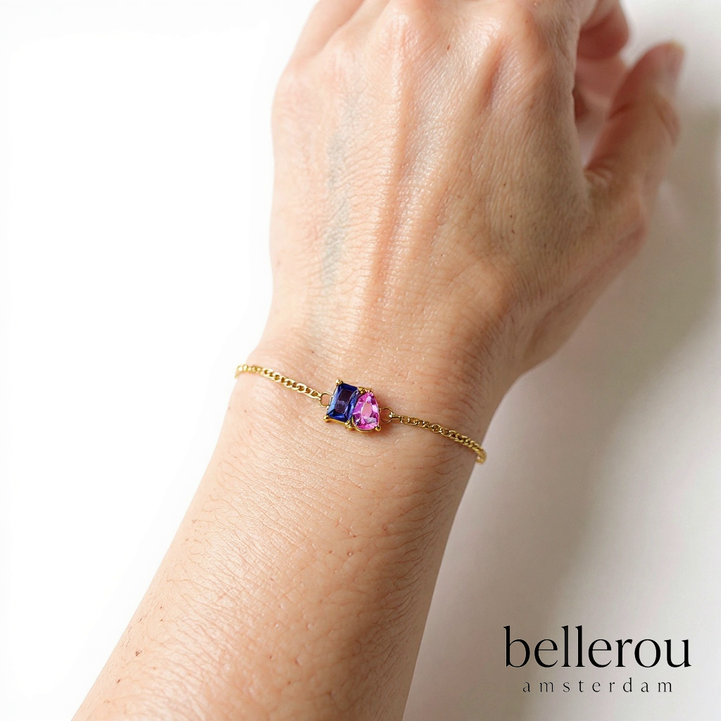 Forever Duo Geboortesteen Armband