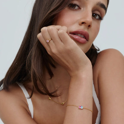 Forever Duo Geboortesteen Armband