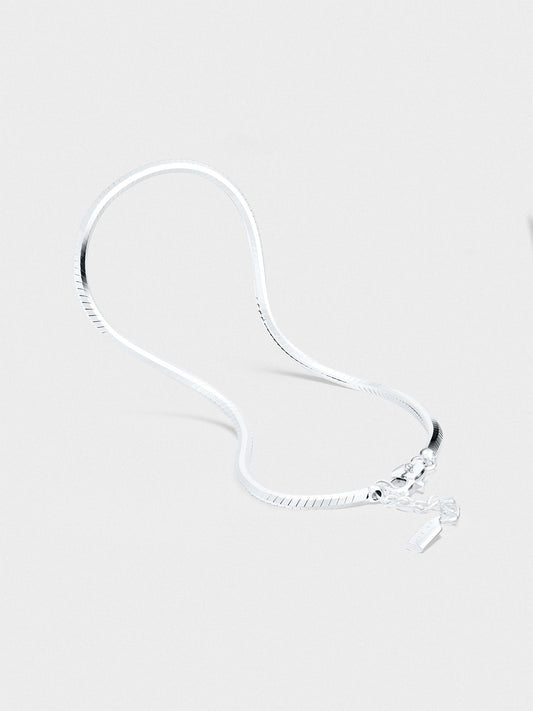 Octangle Chain Bracelet in Silver