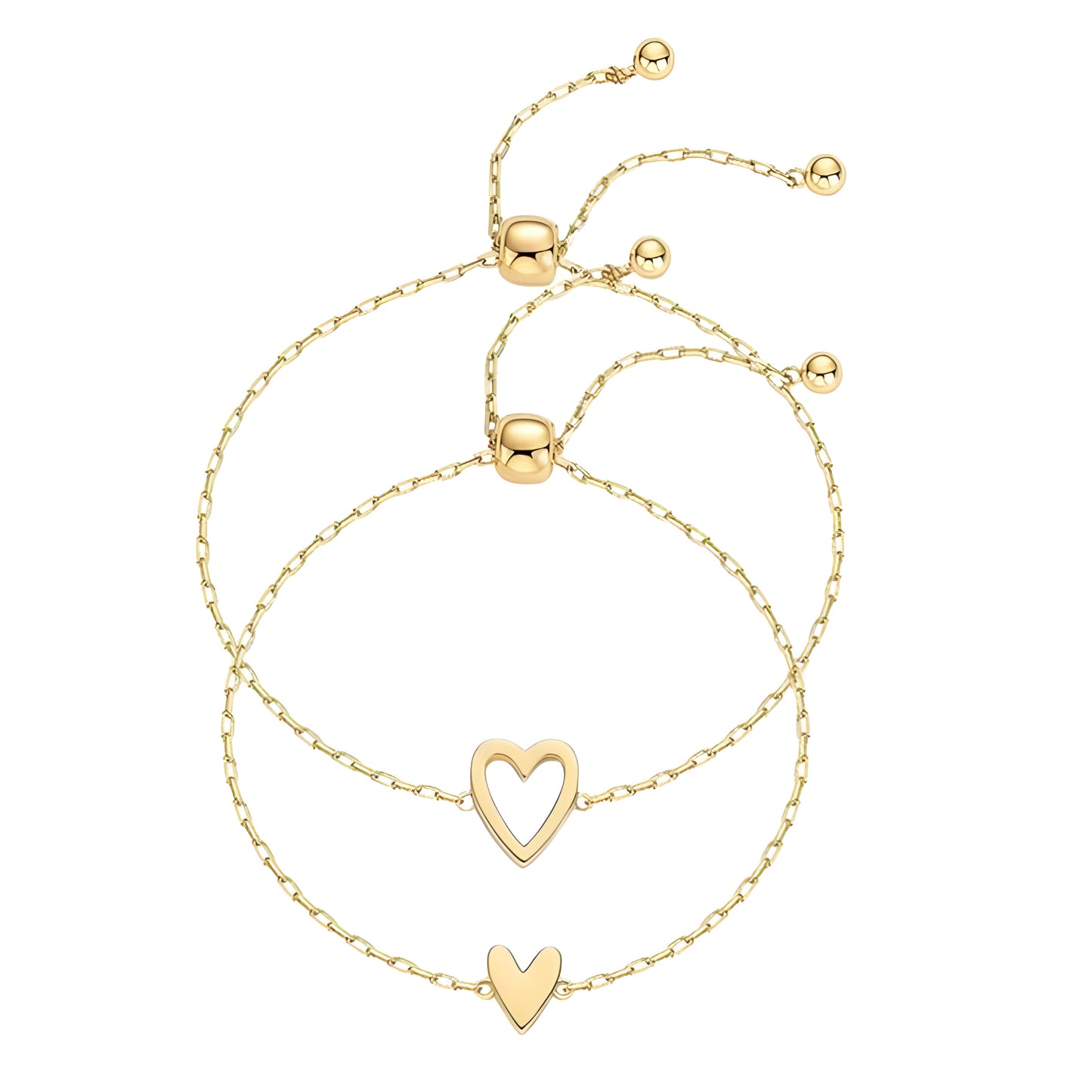 Moeder & Dochter Hartjes Armbanden