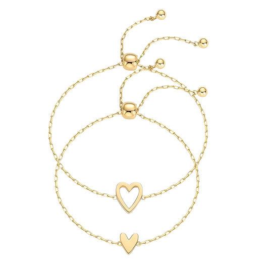 Moeder & Dochter Hartjes Armbanden
