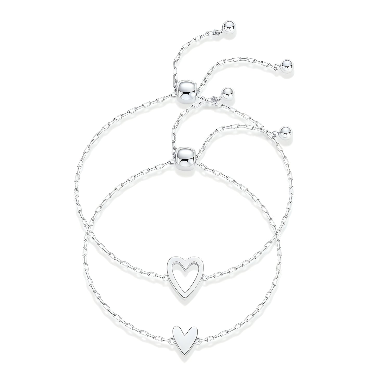 Moeder & Dochter Hartjes Armbanden