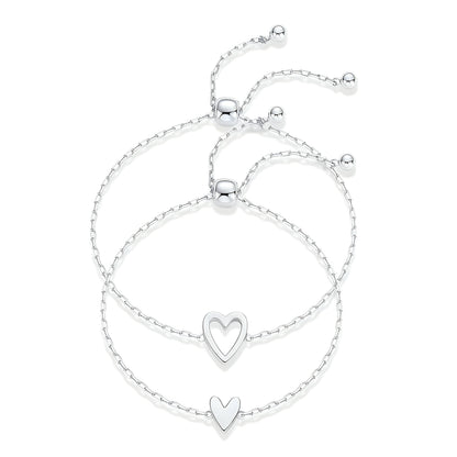 Moeder & Dochter Hartjes Armbanden