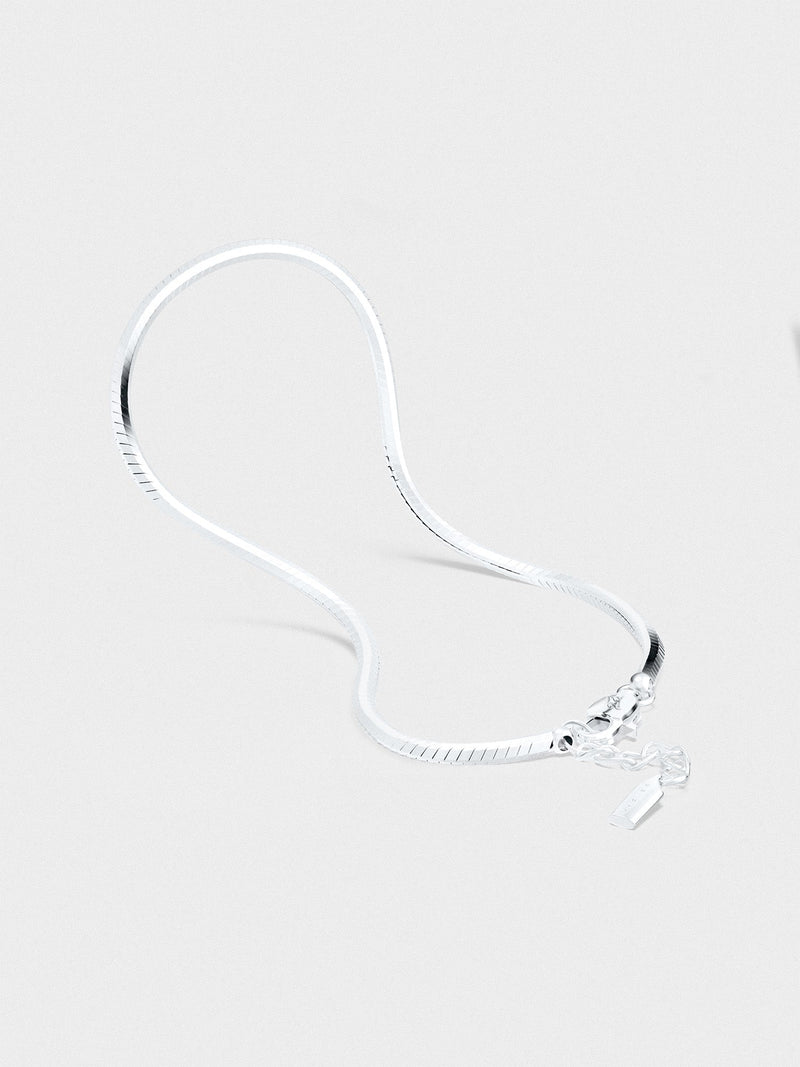 Octangle Chain Bracelet in Silver