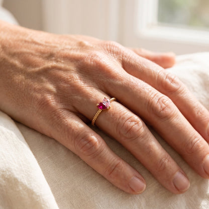 Handgemaakte Geboortesteen Ring