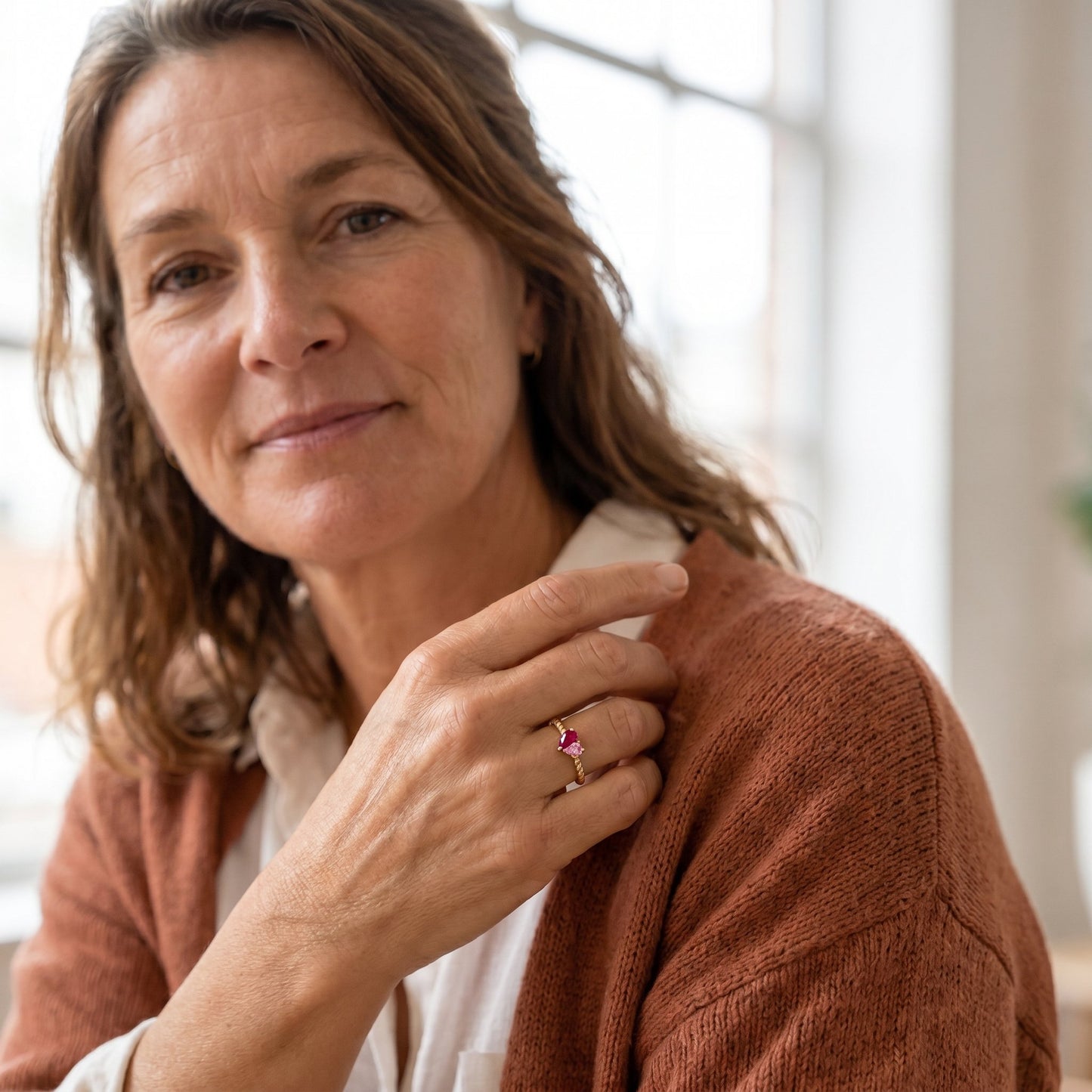 Handgemaakte Geboortesteen Ring