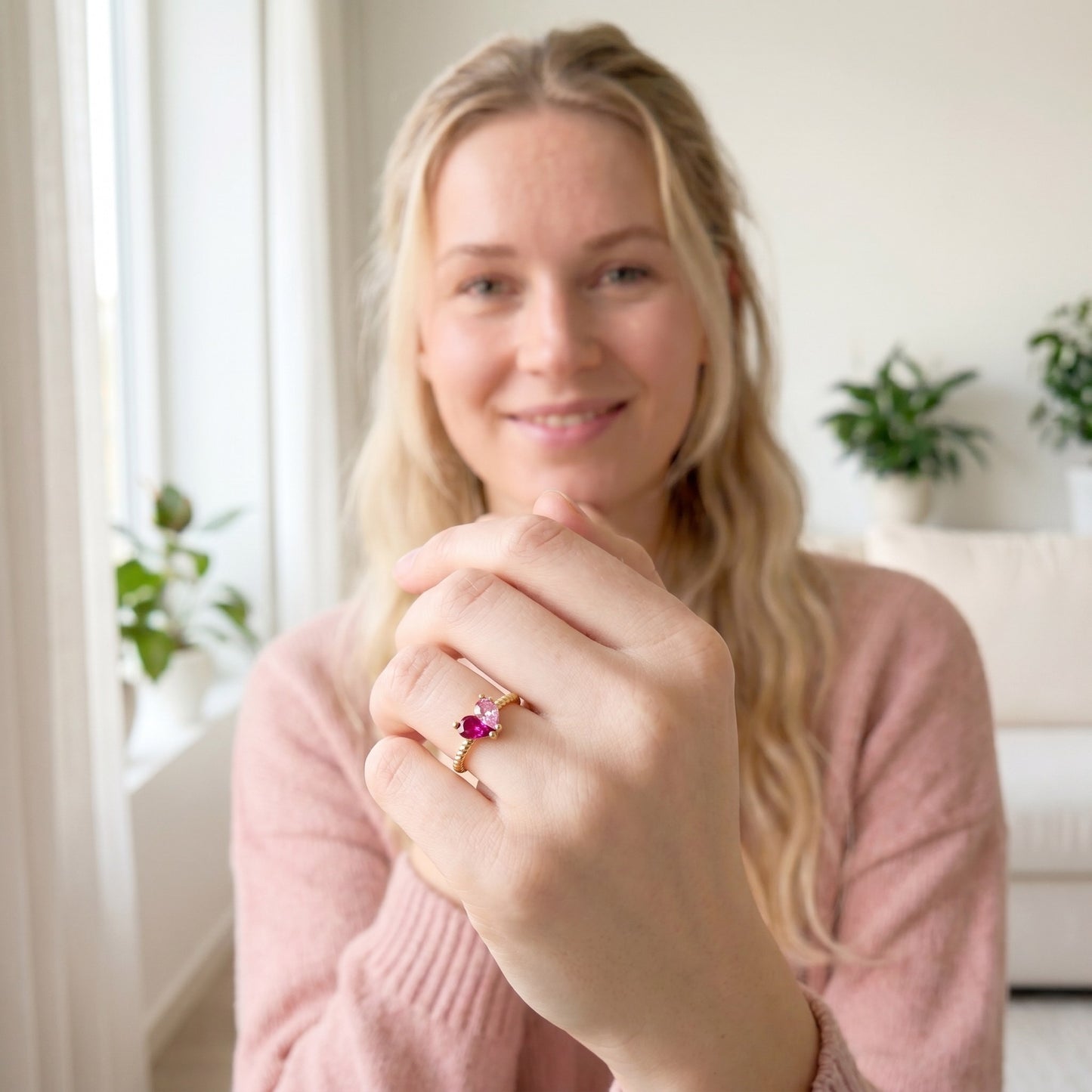 Handgemaakte Geboortesteen Ring