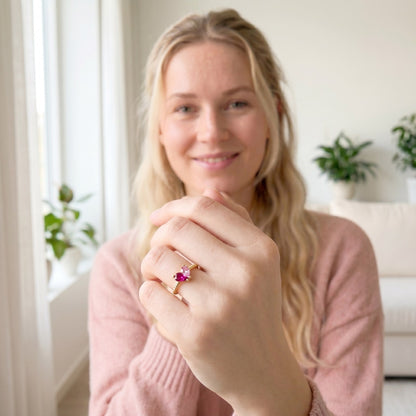 Handgemaakte Geboortesteen Ring