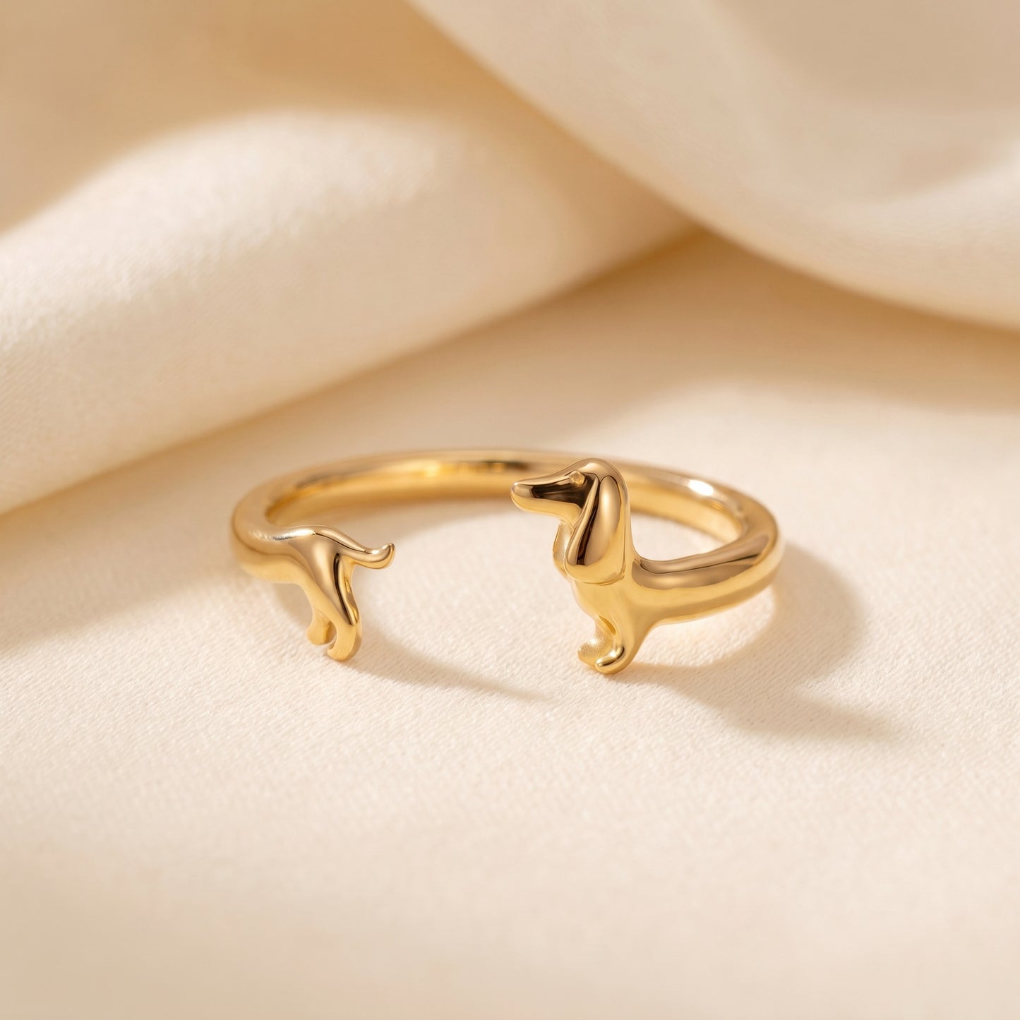 Handgemaakte Teckel Ring