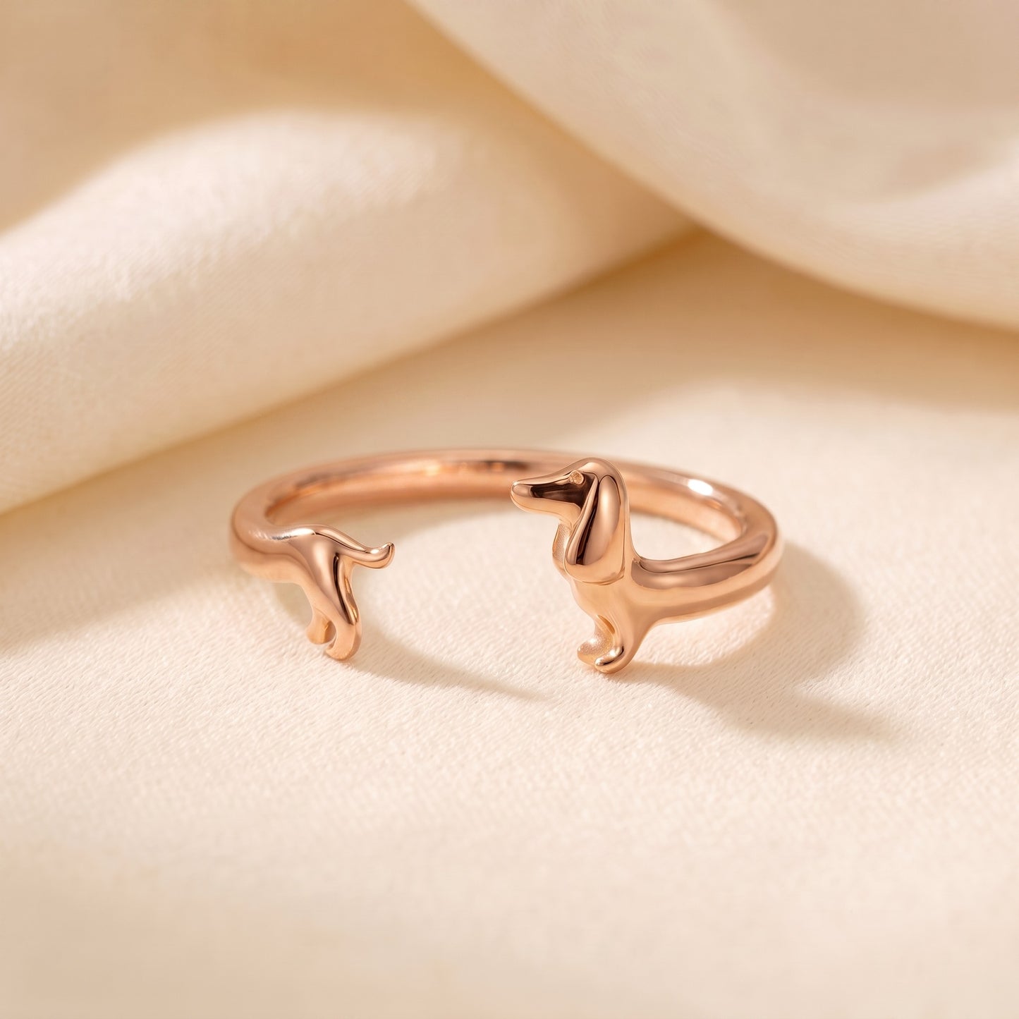 Handgemaakte Teckel Ring