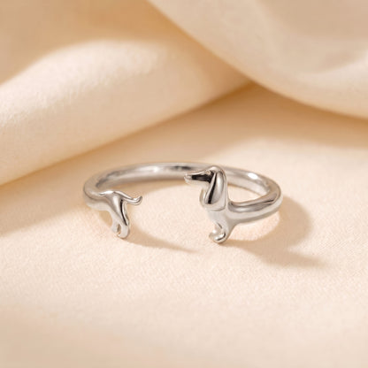 Handgemaakte Teckel Ring